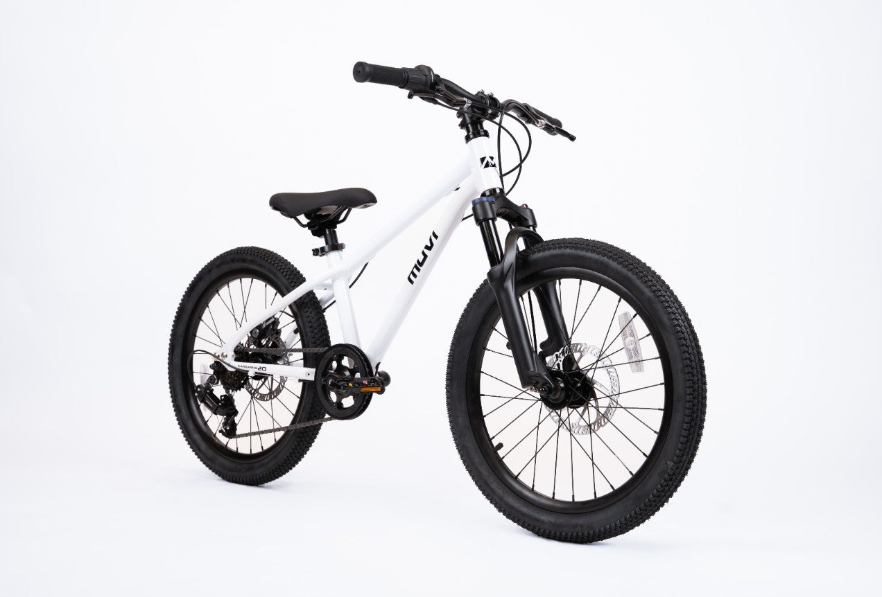 Bicicleta de niño MUVI Kangaroo Aro 20" - Blanca