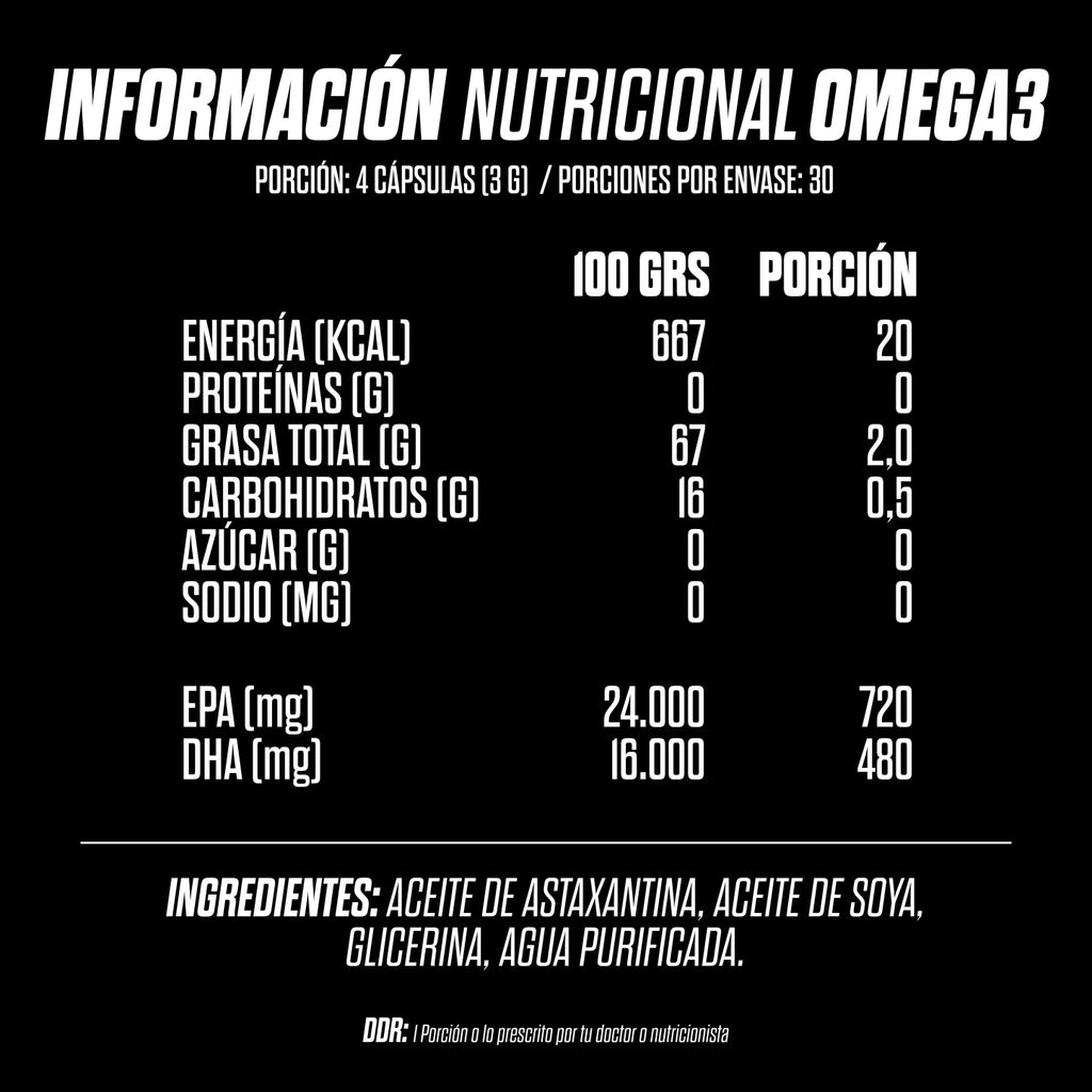 capsulas de OMEGA 3 vegano - gohard